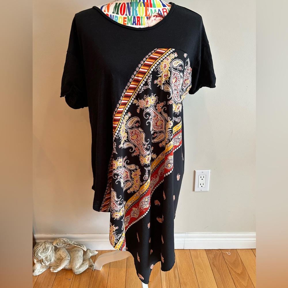 Melissa Paige Asymmetrical Black Top